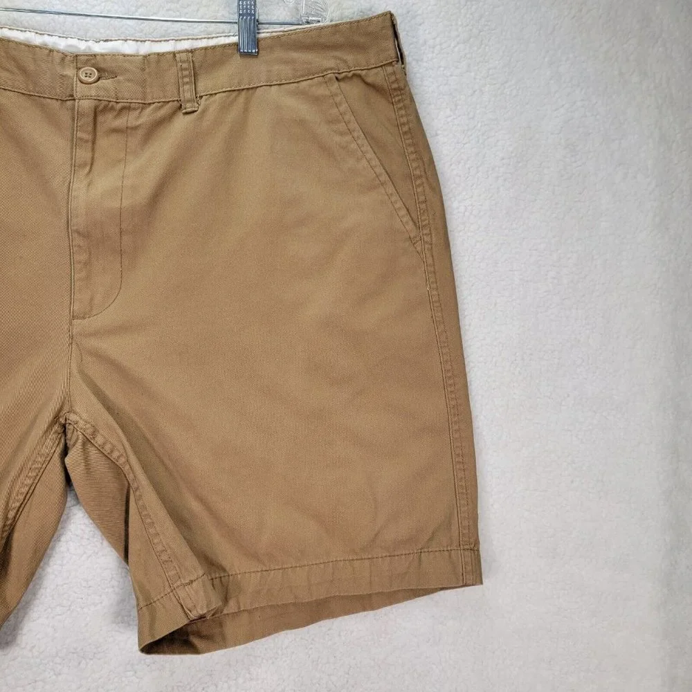 St. John's Bay Brown Pure Cotton High Rise Classic Preppy Chino Shorts